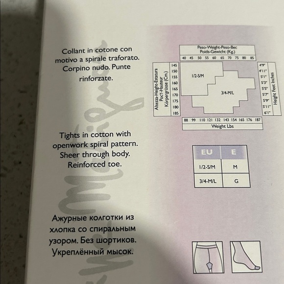 Philippe Matignon Roulette Cotton Tights NWT - Picture 9 of 9